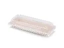 22cmx9.5cm Sugar Cane Small Sushi Tray (Earth) & Lid FOOD-SUTRY222.webp